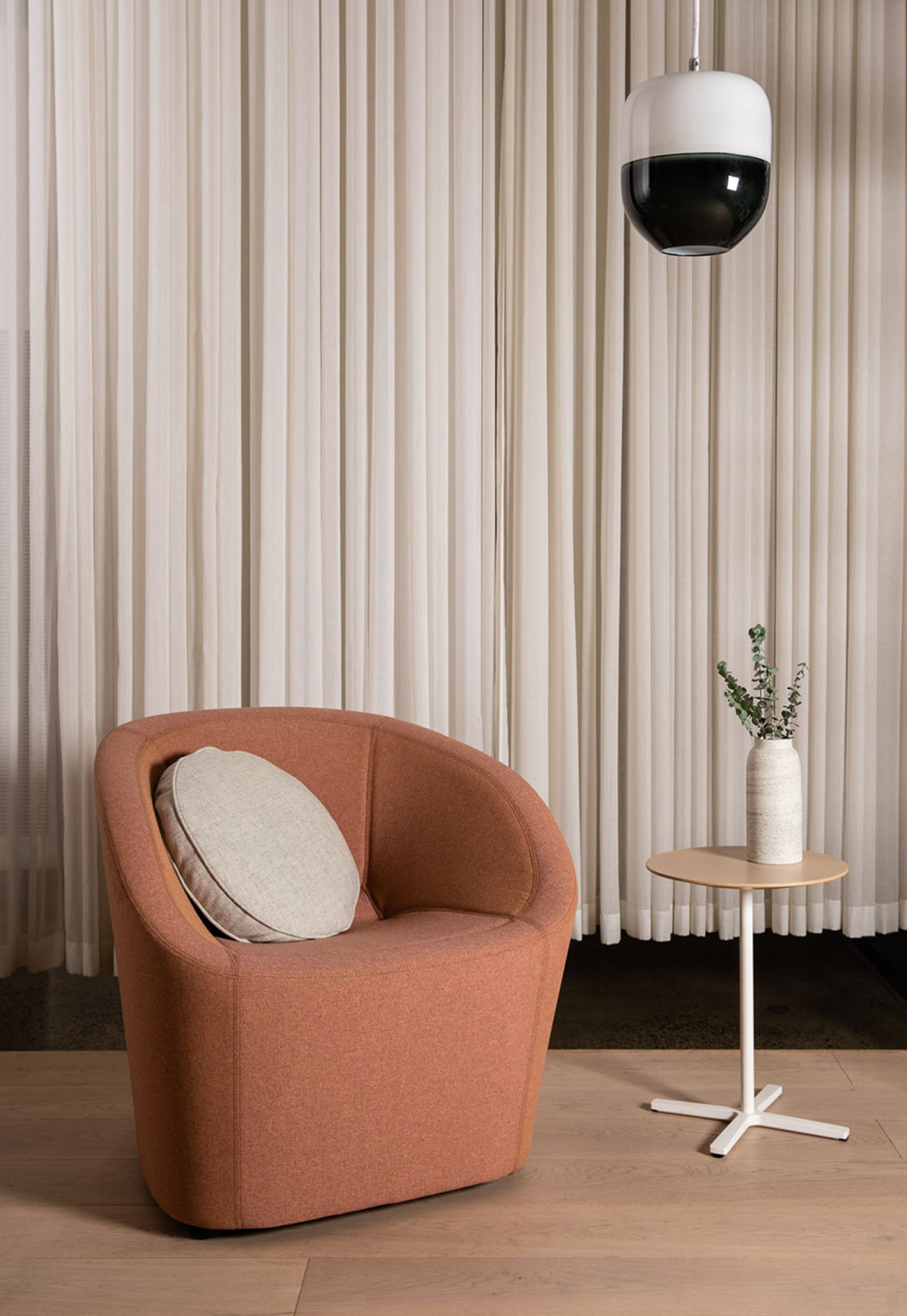 furniture, lamp, chair, indoors, interior design, armchair