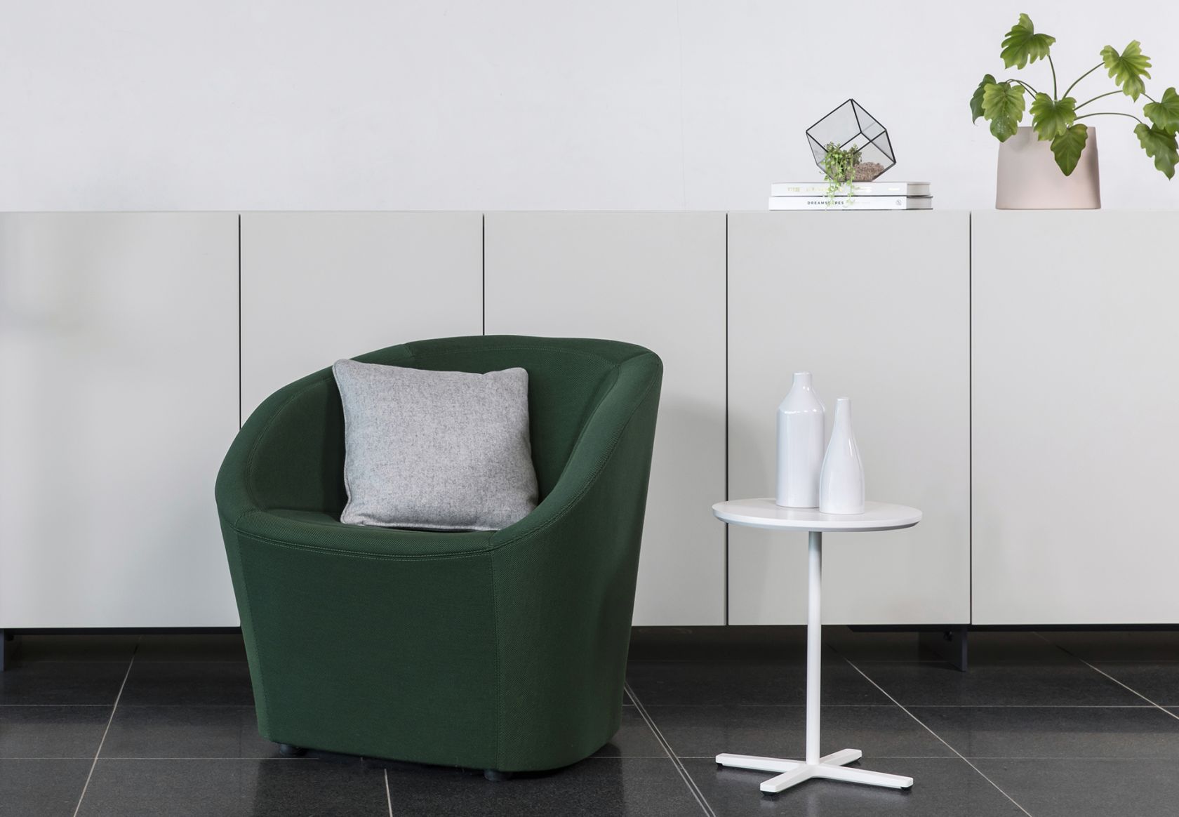 furniture, chair, plant, armchair, cushion, home decor