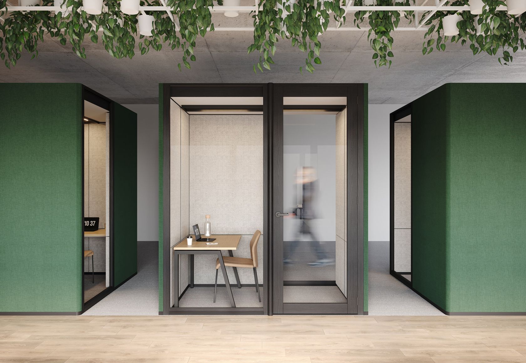 door, indoors, interior design, floor, furniture, table, person, architecture, building, housing
