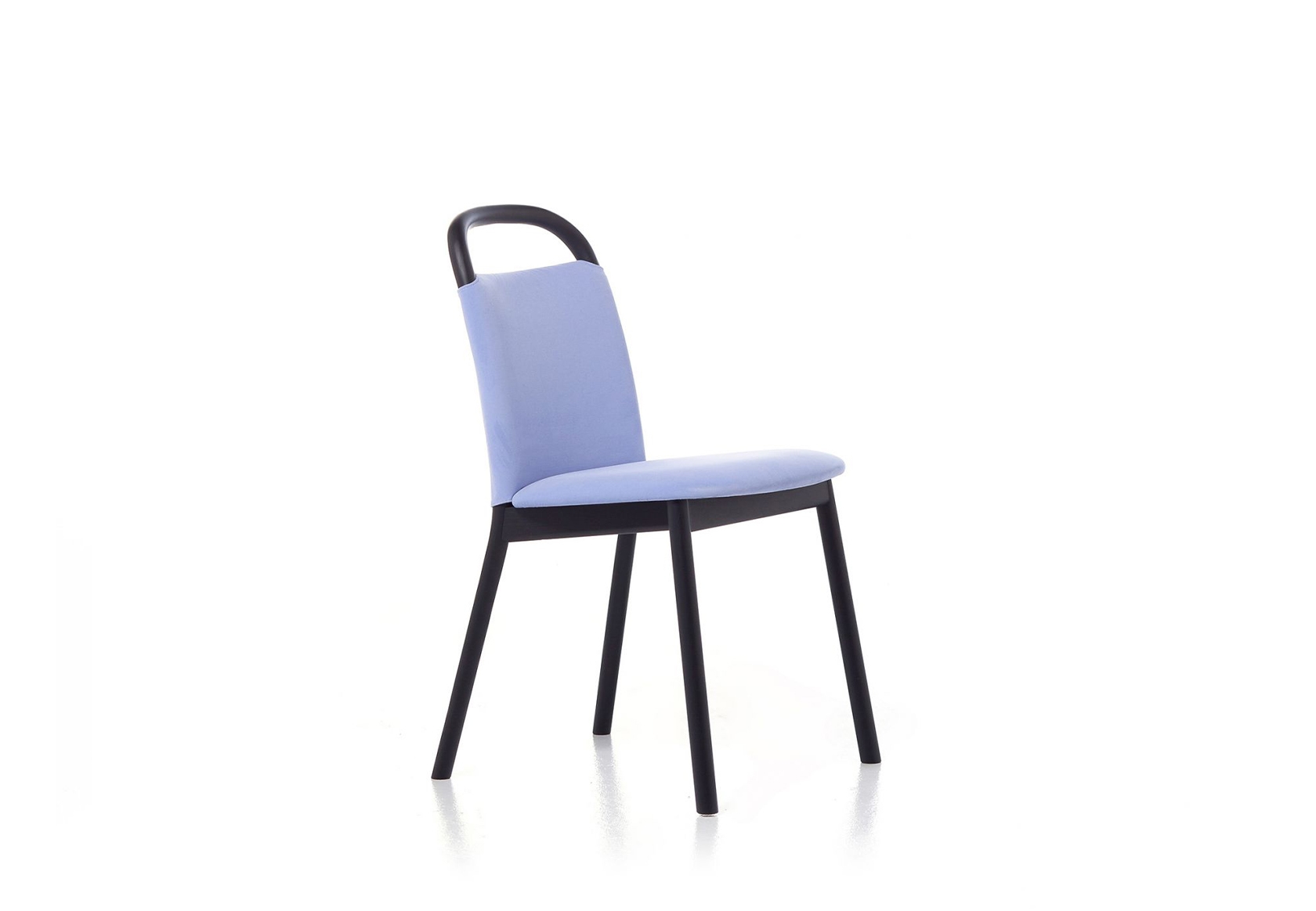 Dining chair with upholstered back