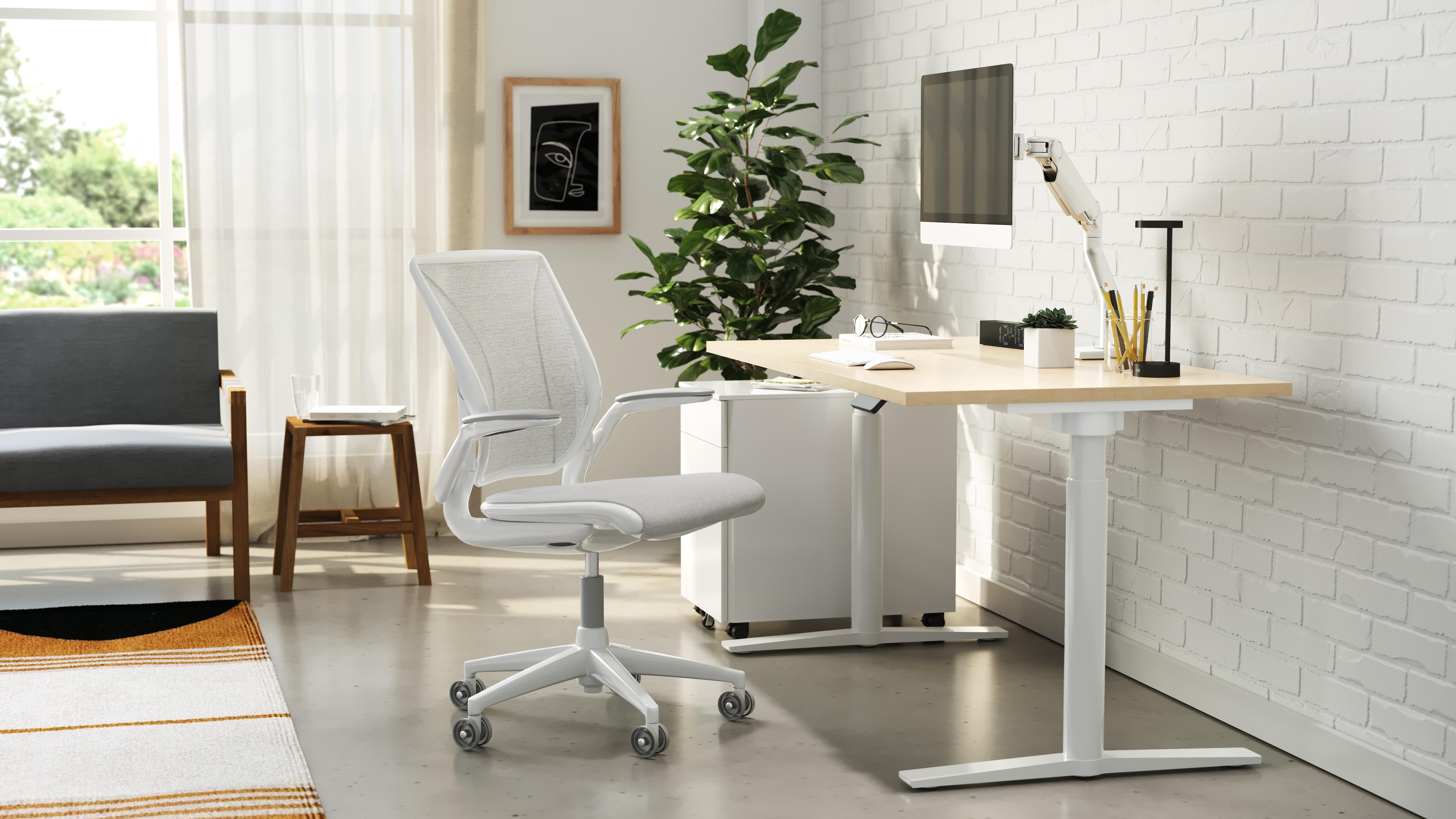 furniture, table, chair, indoors, desk, office, office chair