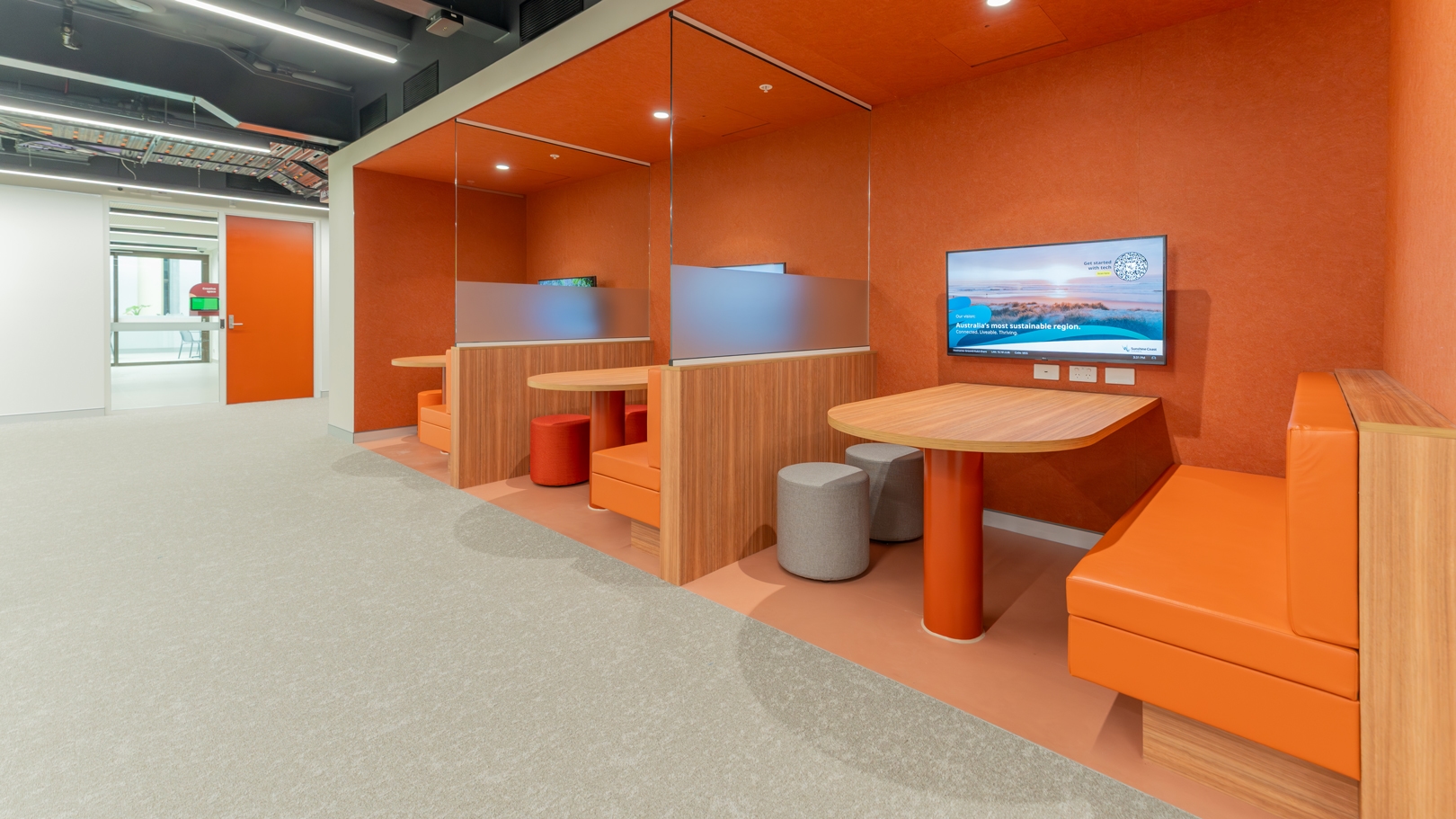 table, screen, computer hardware, monitor, indoors, interior design, desk, tv, plywood, flooring